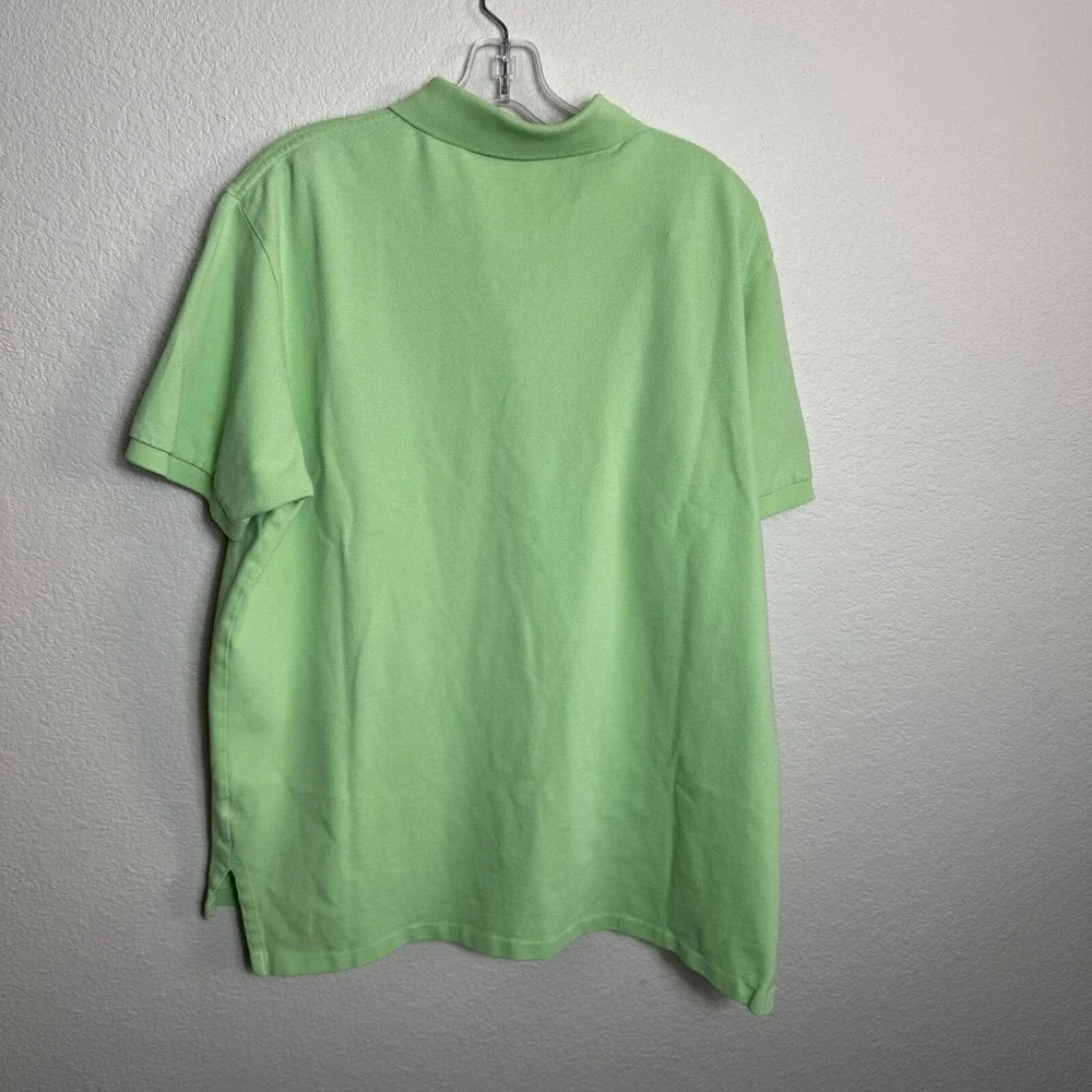 Polo Ralph Lauren Classic Fit Pique Polo Shirt Green Pink‎ Pony Cotton XL